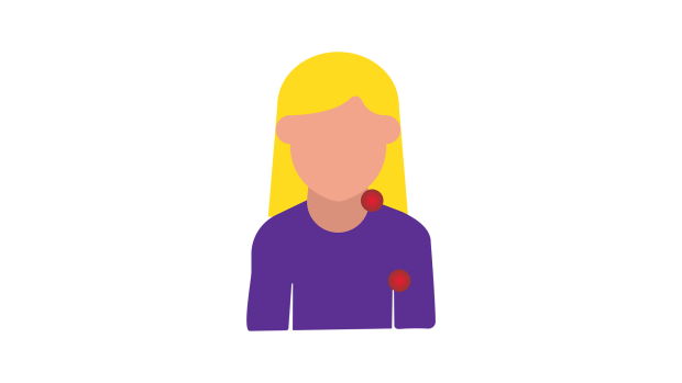 swollen lymph nodes icon