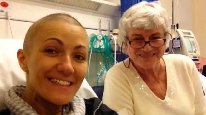 Helen with her daughter Carol