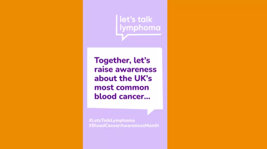 Social media story template for Blood Cancer Awareness Day