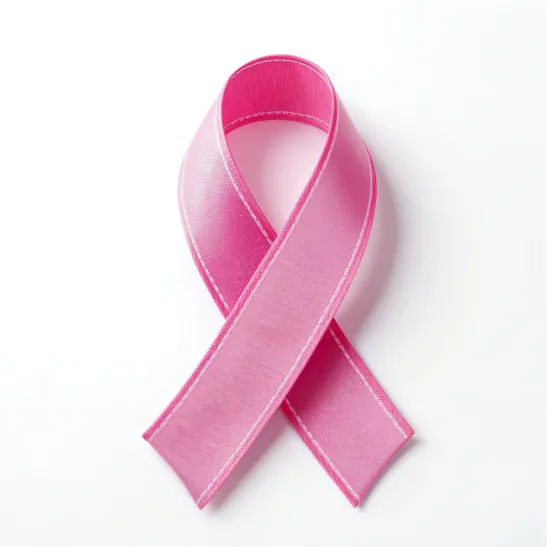A pink ribbon