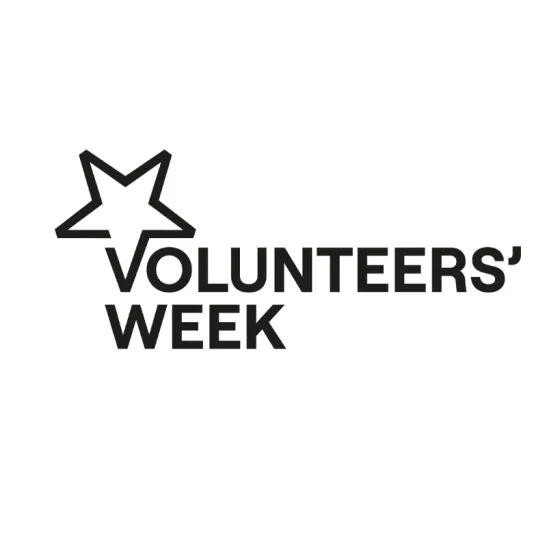 Volunteers Week logo: text reads Volunteers' Week underneath a star